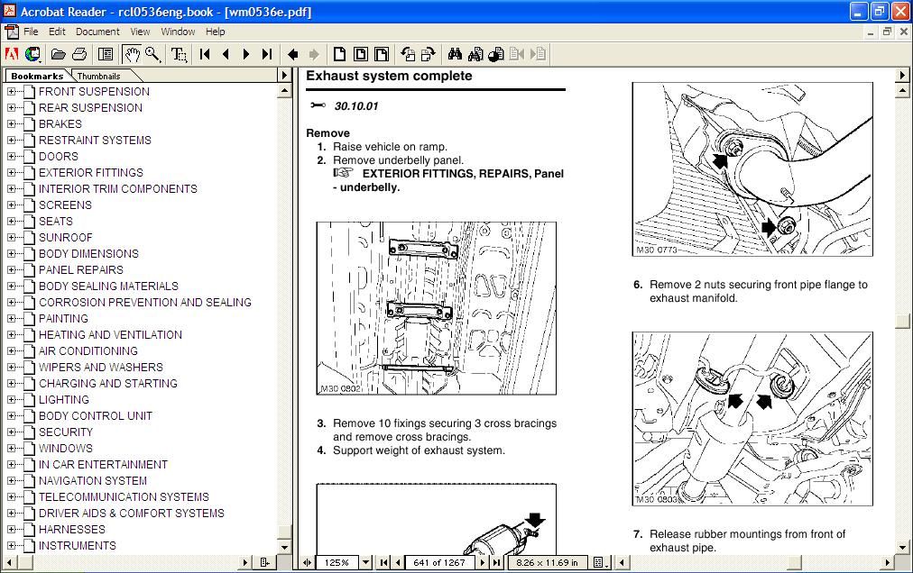 Rover 75 Tourer Workshop Maintenance Service Manual